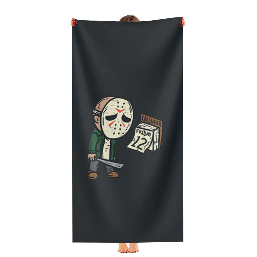Friday 12Th Halloween Ultra-Soft Luxury Bathroom Towels