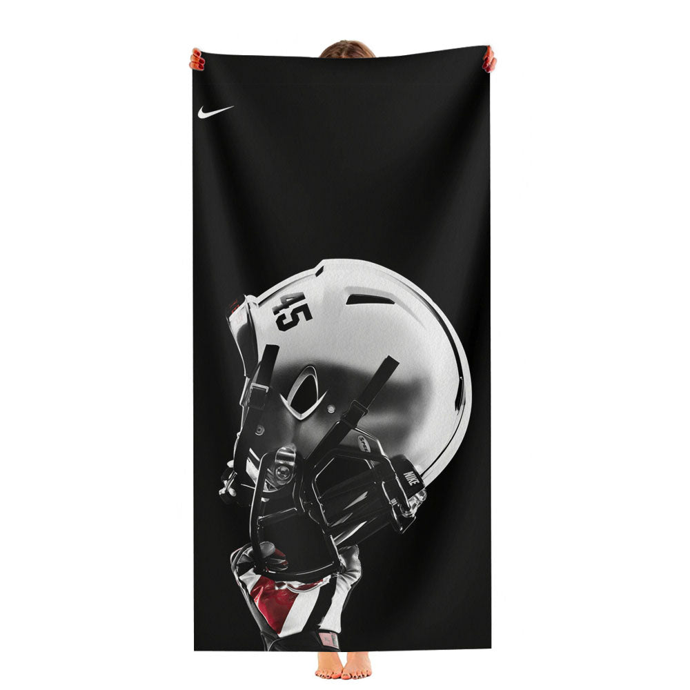 Fsu Florida State Seminols Football Helmet Wallpaper Ultra-Soft Luxury Bathroom Towels