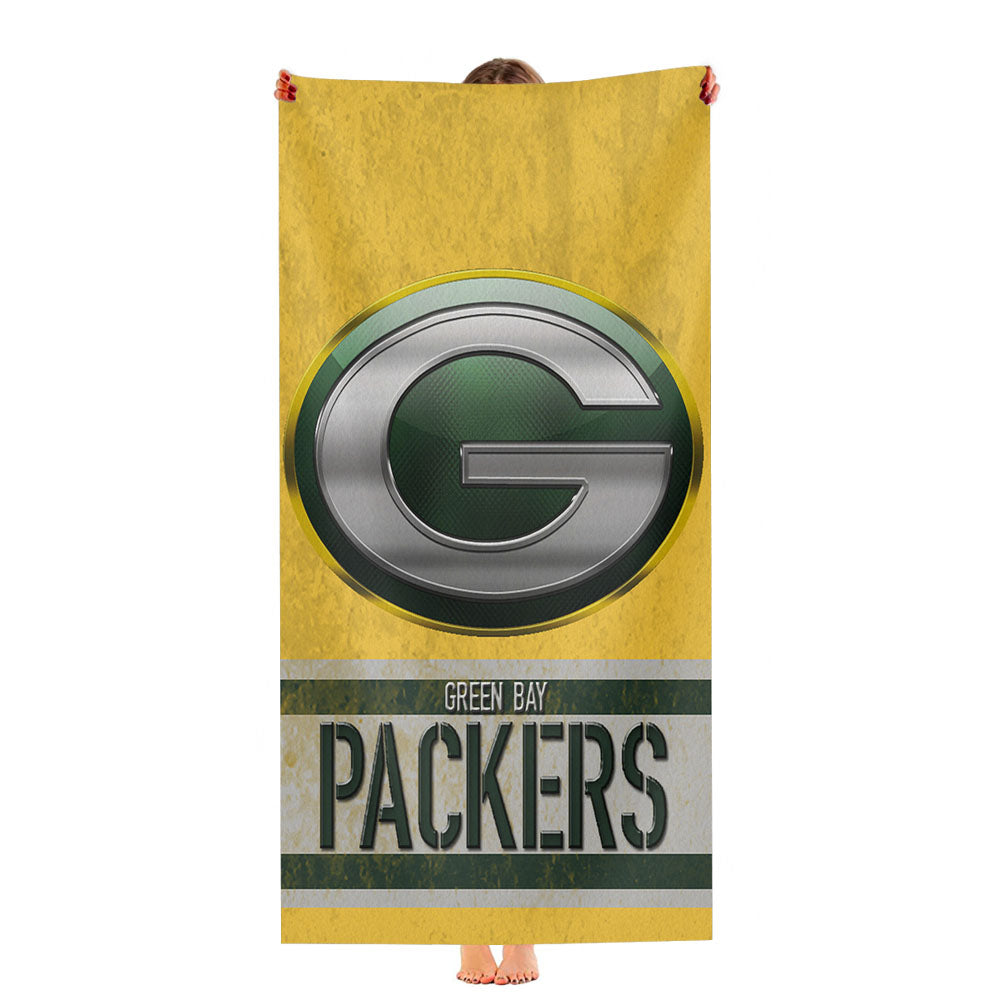 Green Bay Packers Football Logo Ultra-Soft Luxury Bathroom Towels