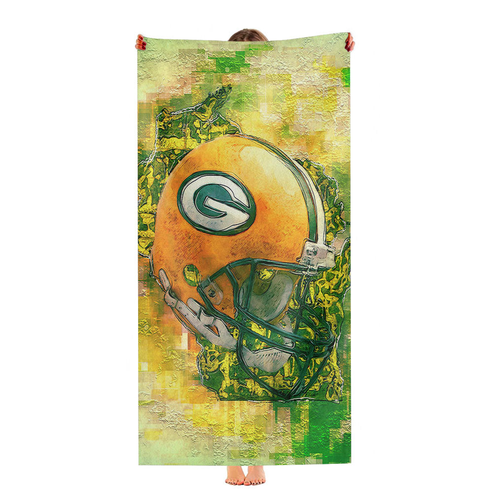 Green Bay Packers Line Ultra-Soft Luxury Bathroom Towels