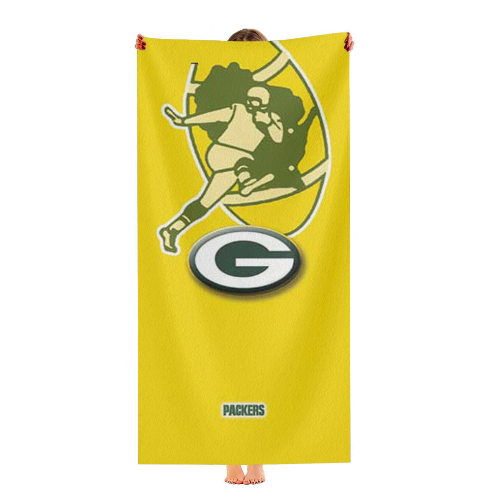 Green Bay Packers Middle Stripe Ultra-Soft Luxury Bathroom Towels