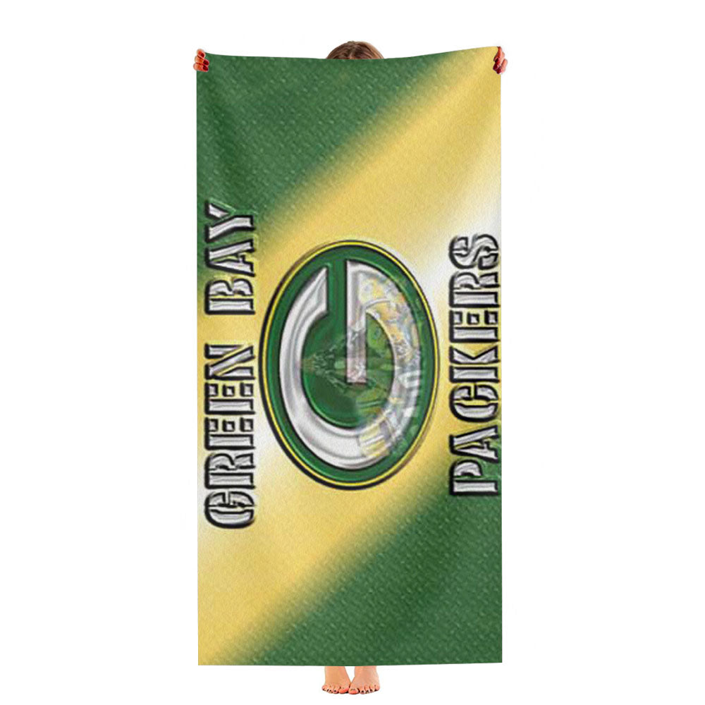 Green Bay Packers Raised Ultra-Soft Luxury Bathroom Towels