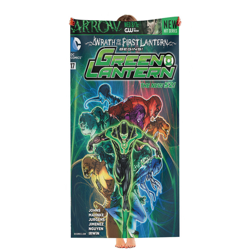 Green Lantern Hal Jordan 2 Ultra-Soft Luxury Bathroom Towels