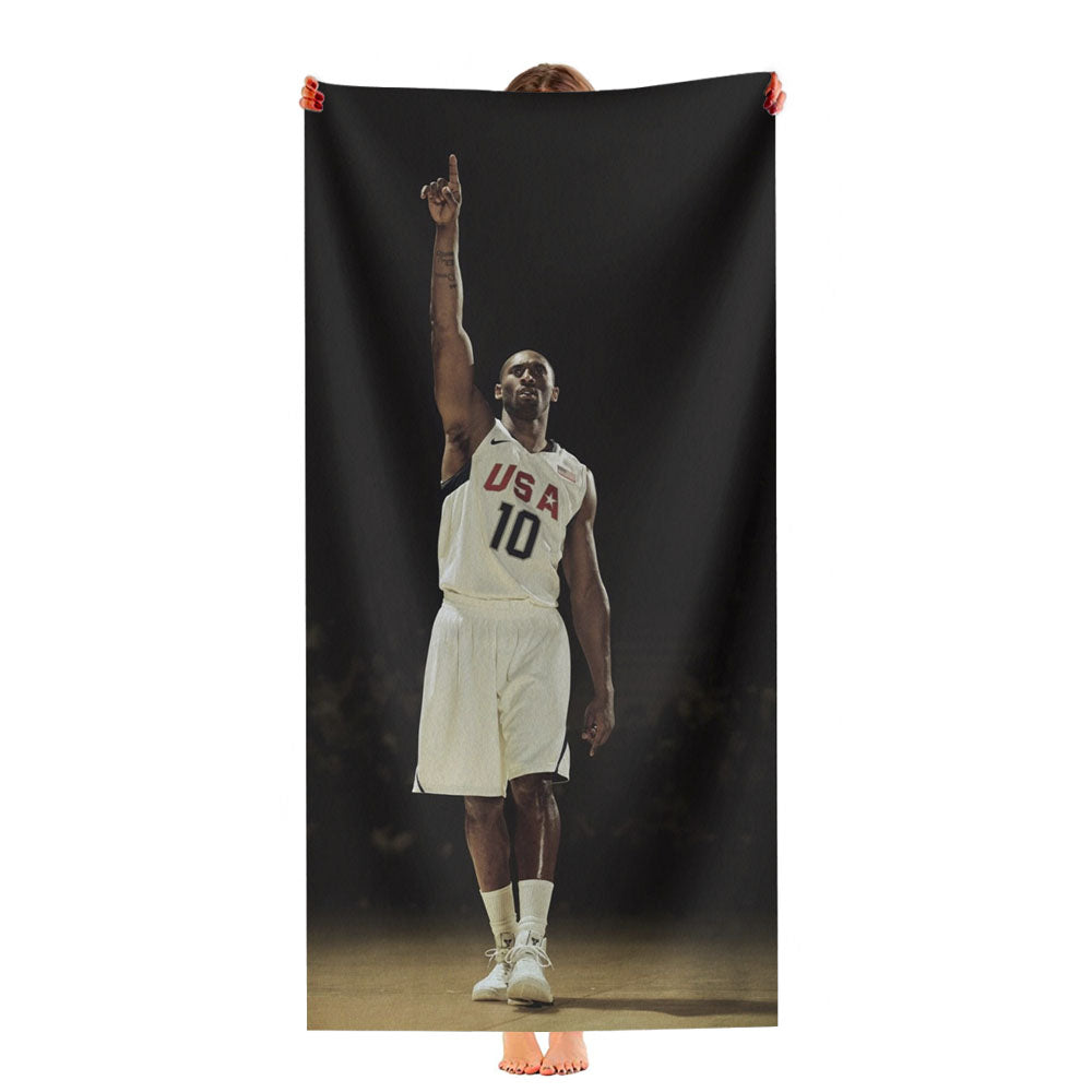 Kobe Bryant Wallpaper Ultra-Soft Luxury Bathroom Towels