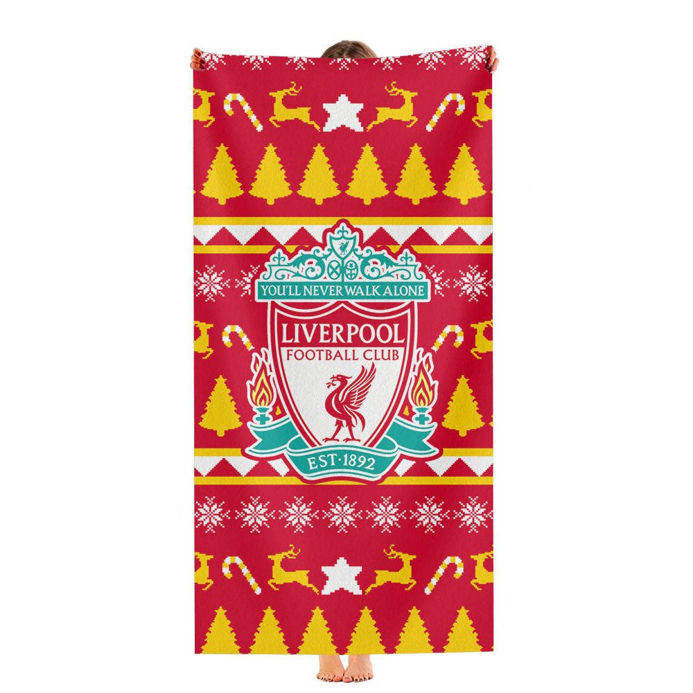 Liverpool Fc Christmas Sweater Ultra-Soft Luxury Bathroom Towels