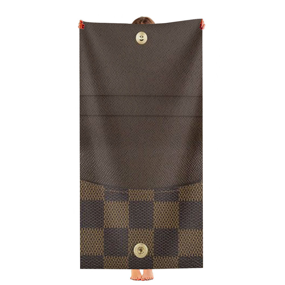 Louis Vuitton Damier Ultra-Soft Luxury Bathroom Towels