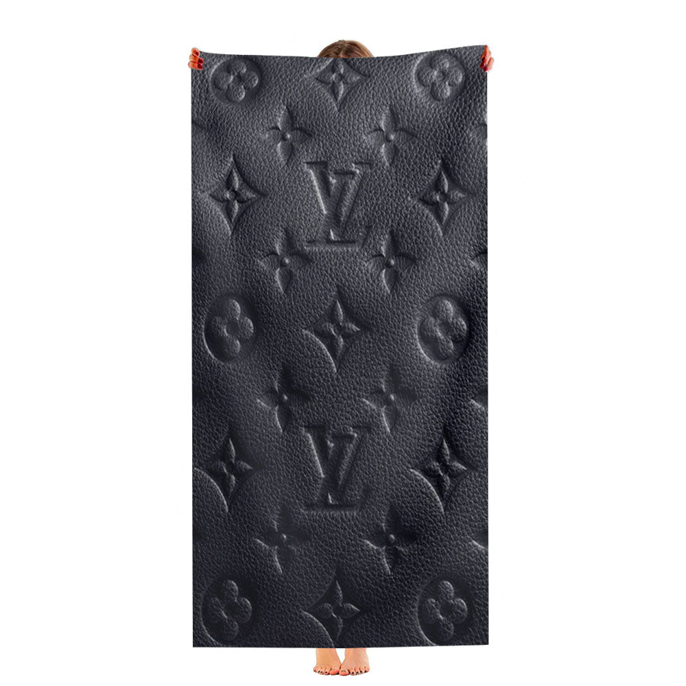 Louis Vuitton Fashion Logo Gray Ultra-Soft Luxury Bathroom Towels
