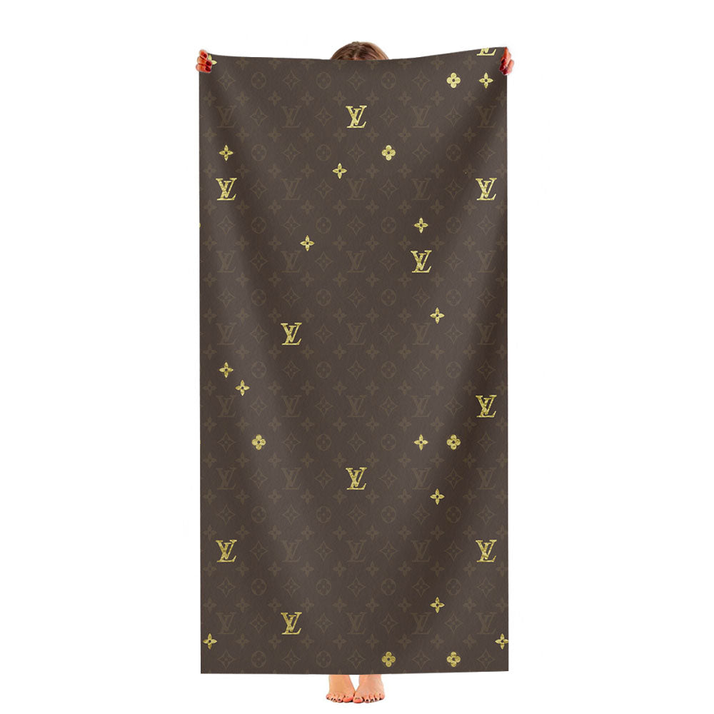 Louis Vuitton Gold Ultra-Soft Luxury Bathroom Towels