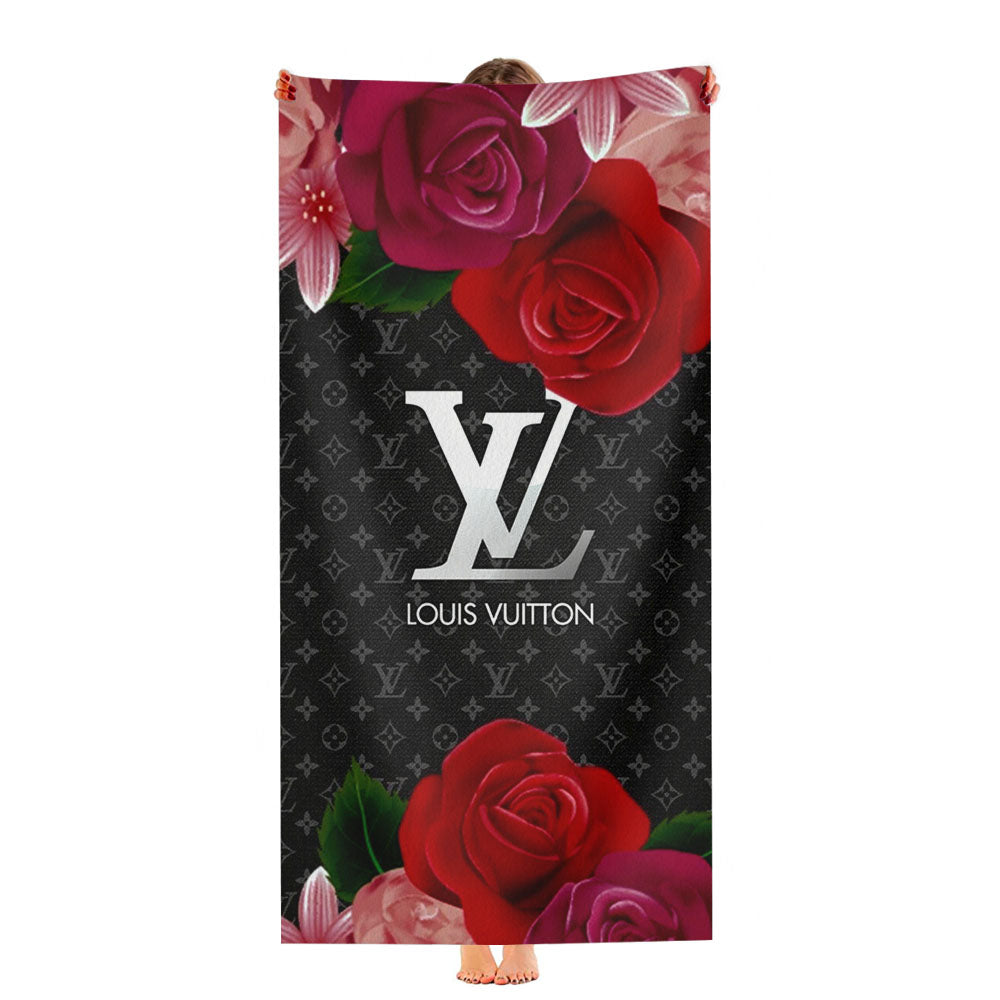 Louis Vuitton With Rose Ultra-Soft Luxury Bathroom Towels