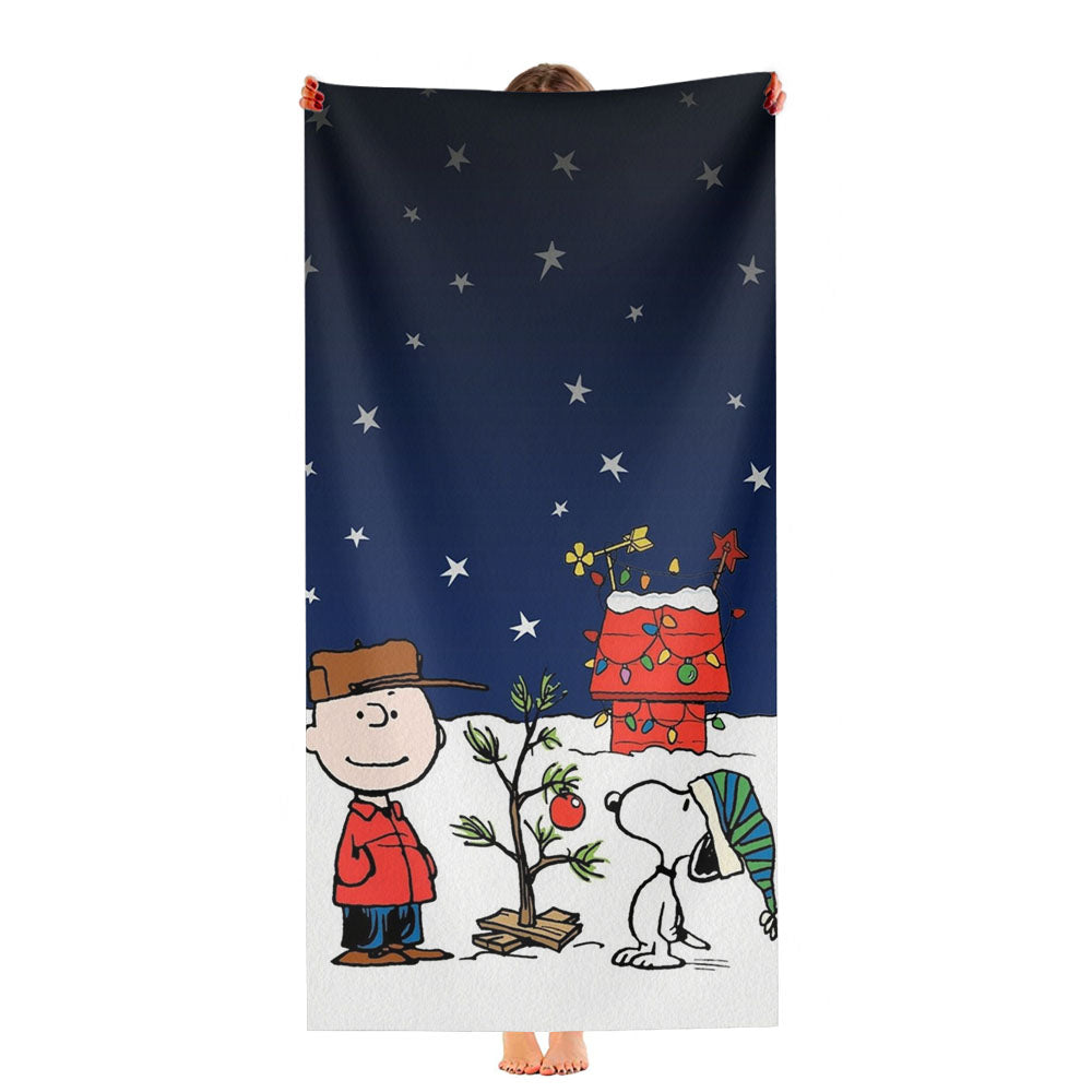 Merry Christmas Cute Ultra-Soft Luxury Bathroom Towels