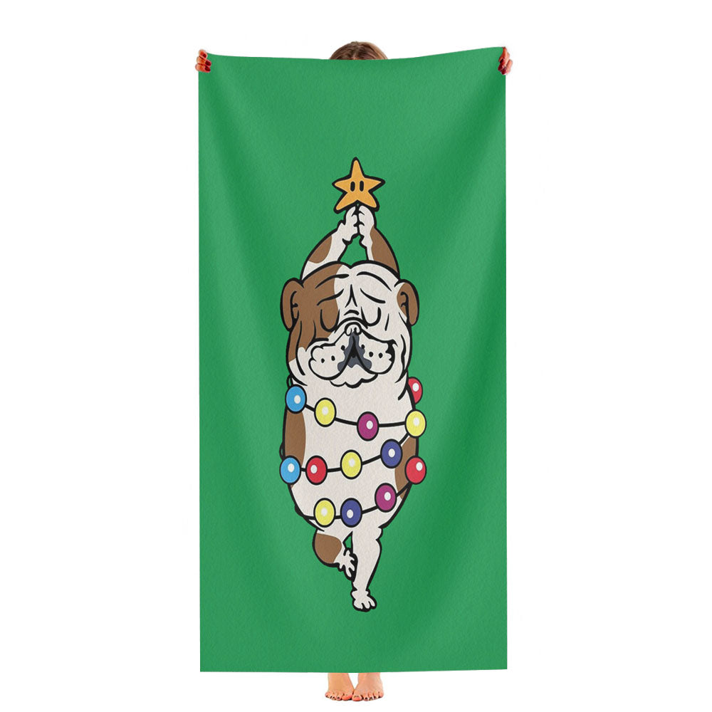 Merry Christmas My Busy Day Ultra-Soft Luxury Bathroom Towels