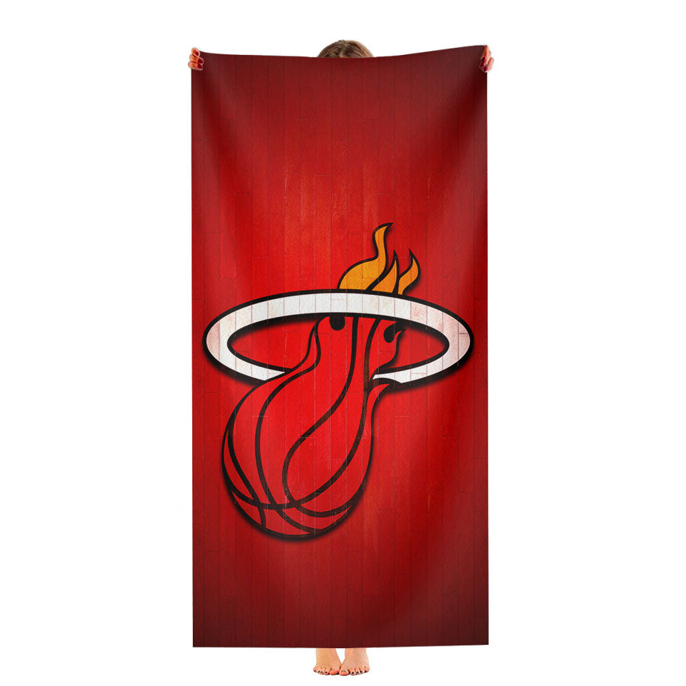 Miami Heat Lebron Running Grey Ultra-Soft Luxury Bathroom Towels