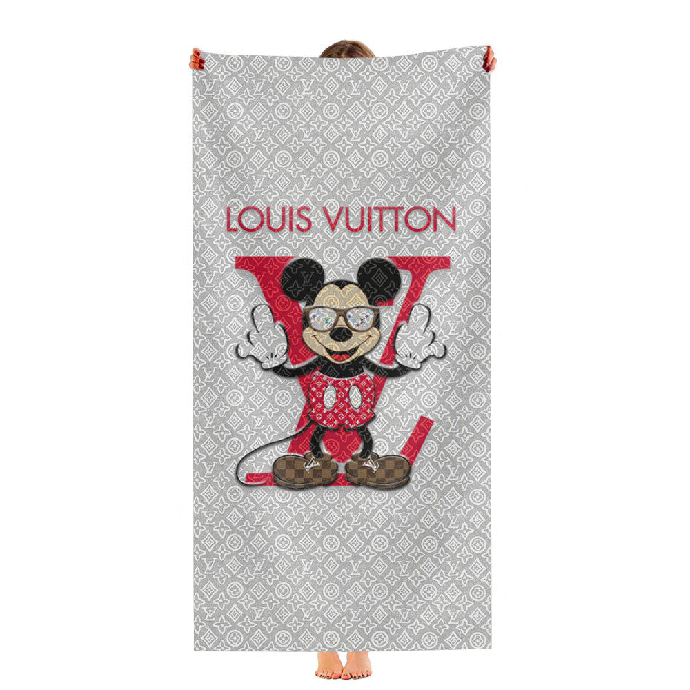 Mickey Louis Vuitton Ultra-Soft Luxury Bathroom Towels