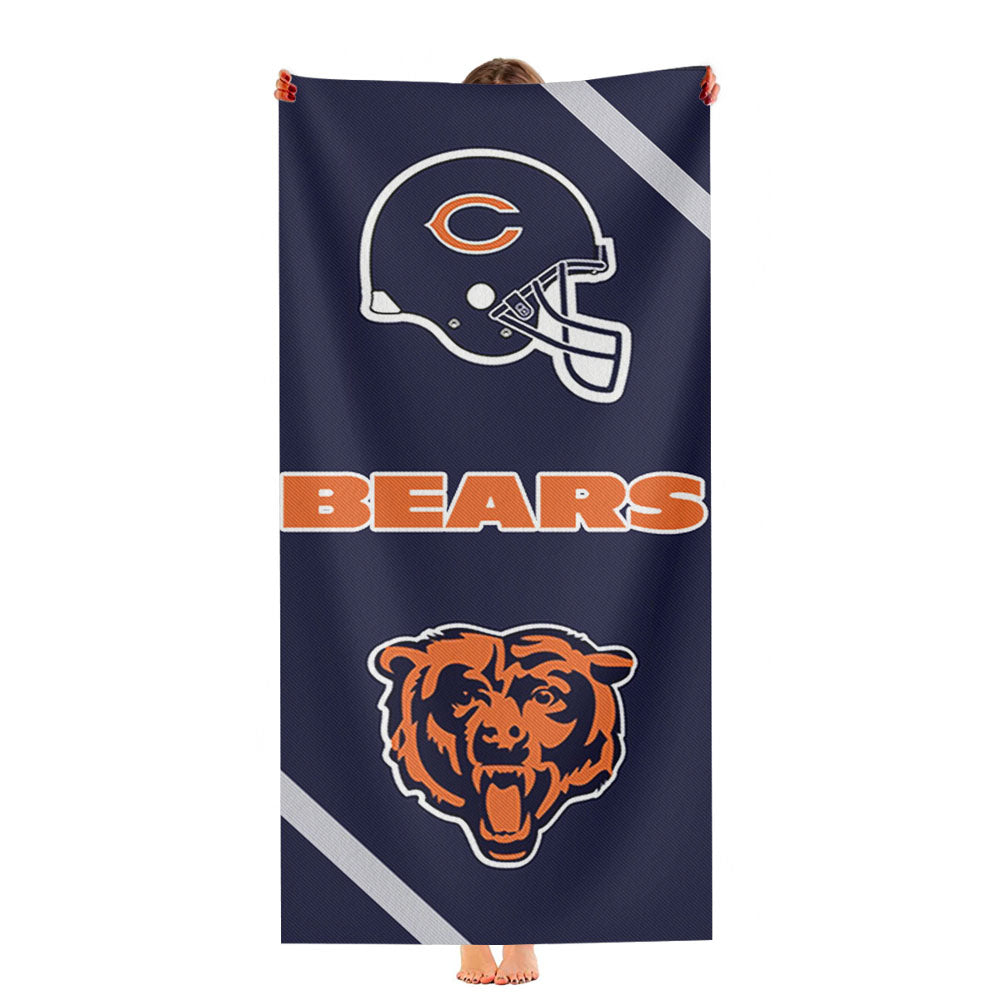 Nfl Chicago Bears Ultra-Soft Luxury Bathroom Towels