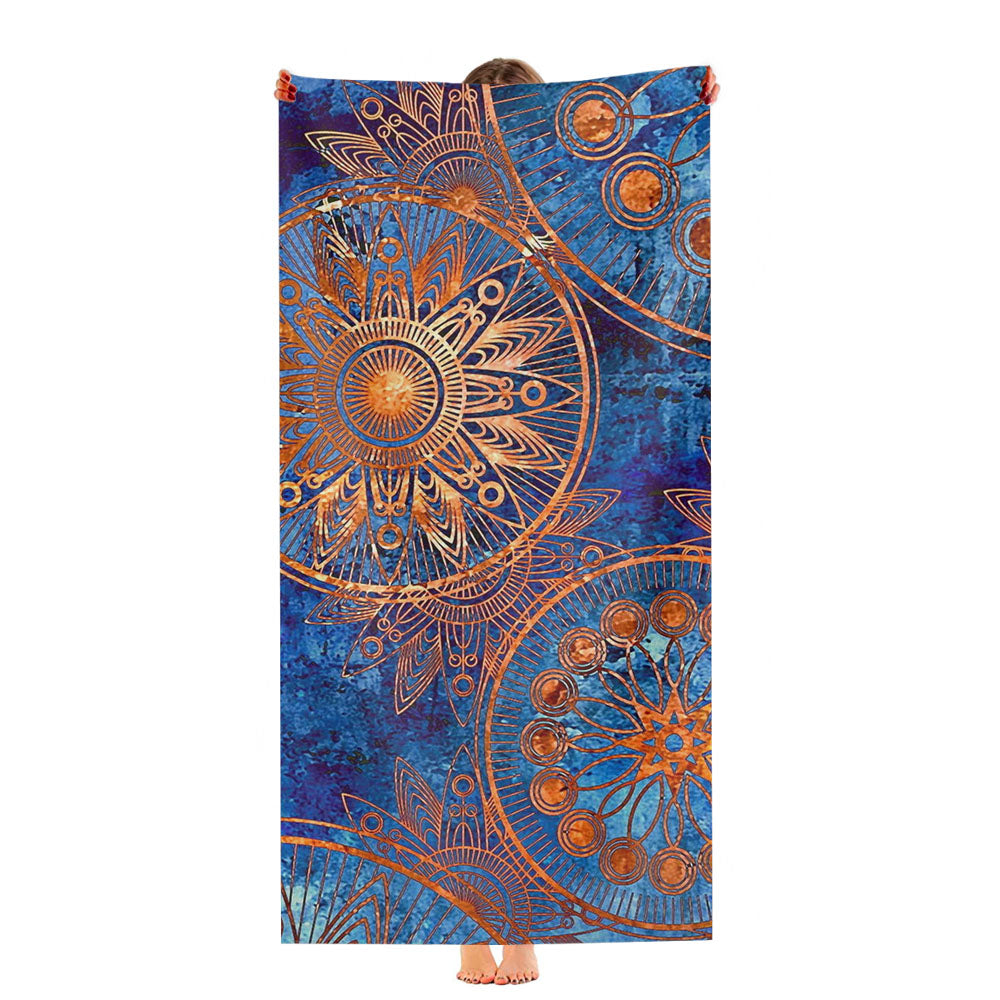 Old Mandala Printing Christmas Gifts Ultra-Soft Luxury Bathroom Towels