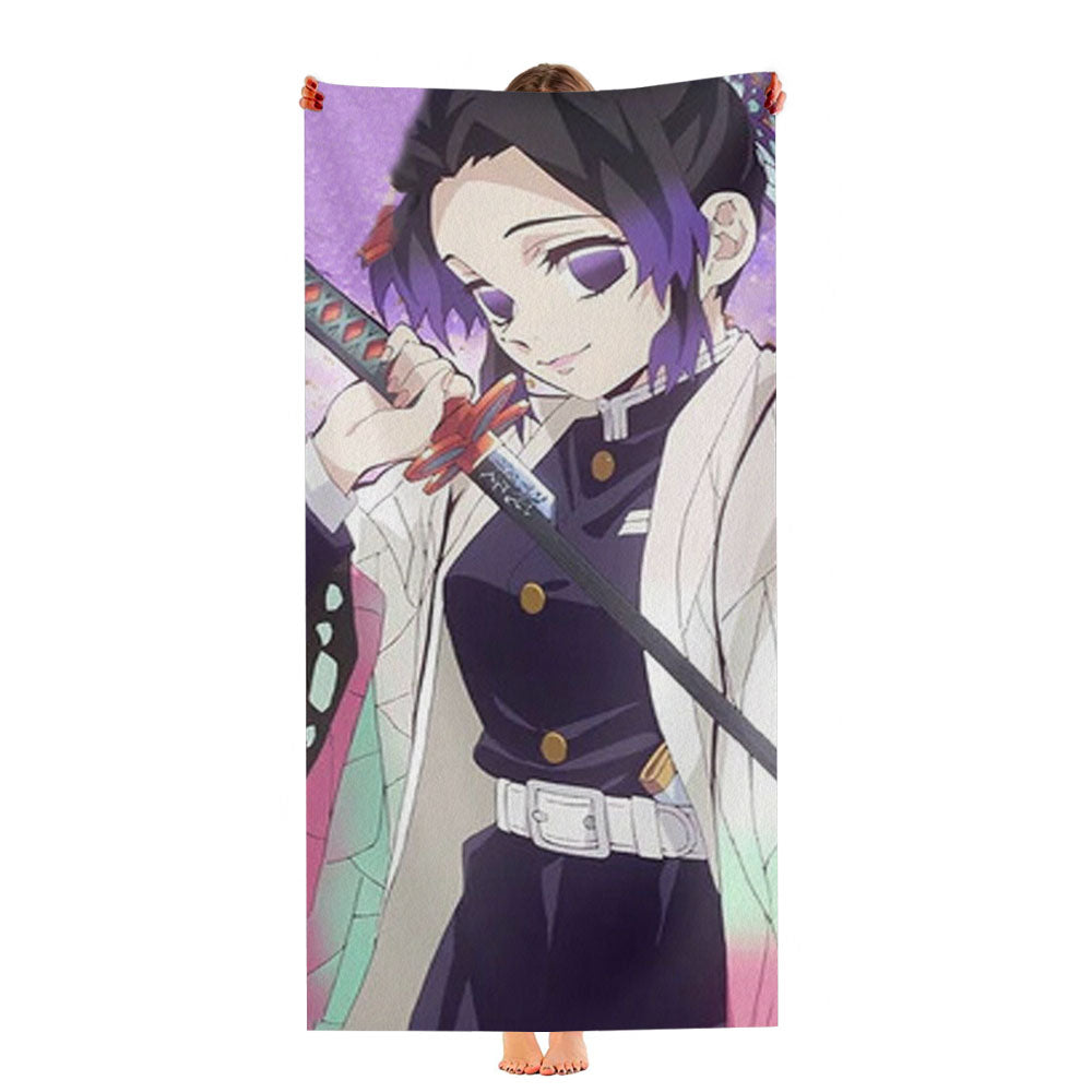 Shinobu Kocho Demon Slayer Anime Ultra-Soft Luxury Bathroom Towels