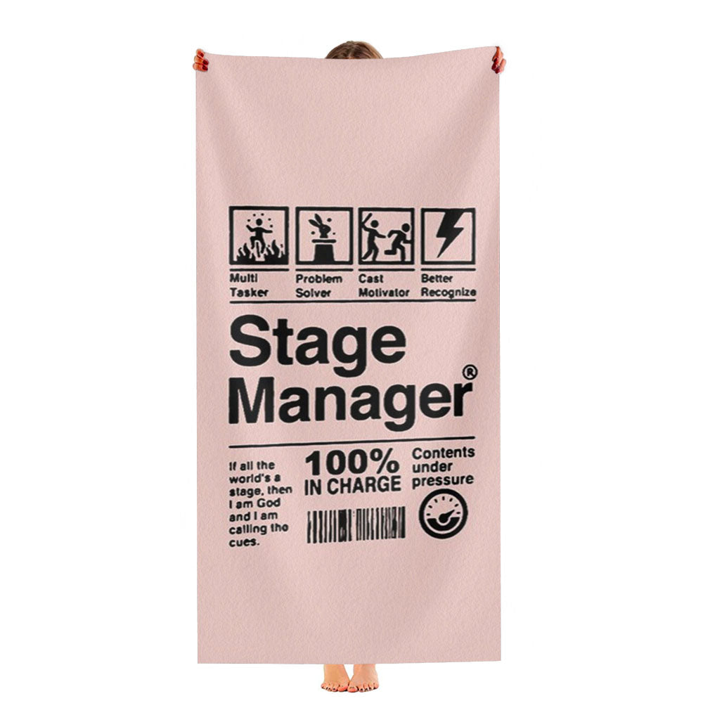 Stage Manager Musical Theatre Thespian Christmas Gift Ultra-Soft Luxury Bathroom Towels