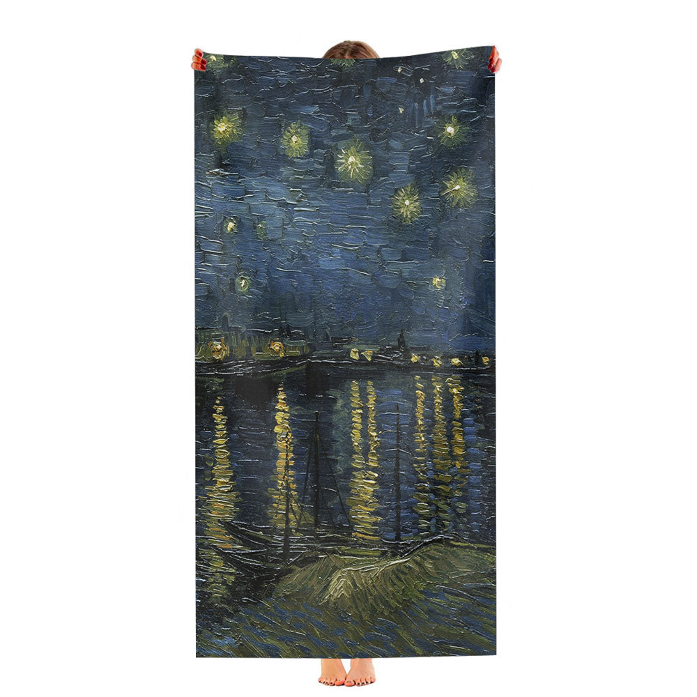 Starry Night Van Gogh Ultra-Soft Luxury Bathroom Towels