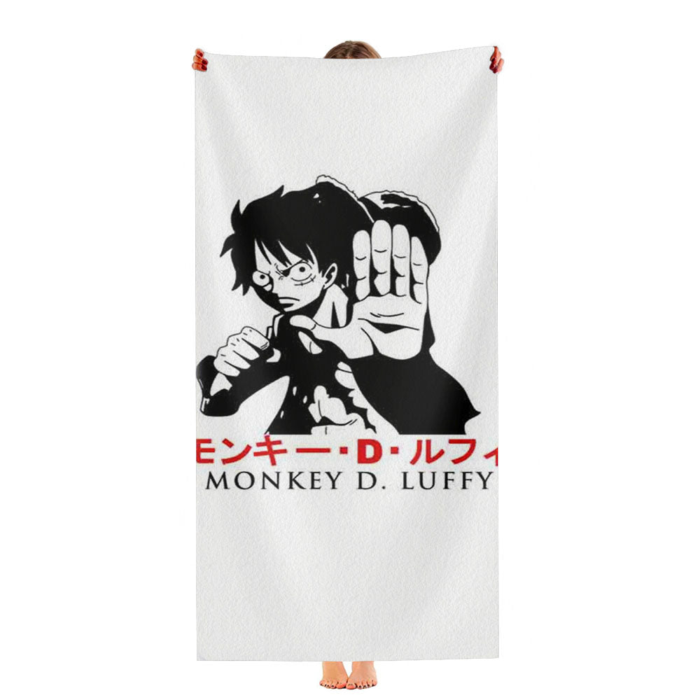 Straw Hat Monkey De Luffy Ultra-Soft Luxury Bathroom Towels