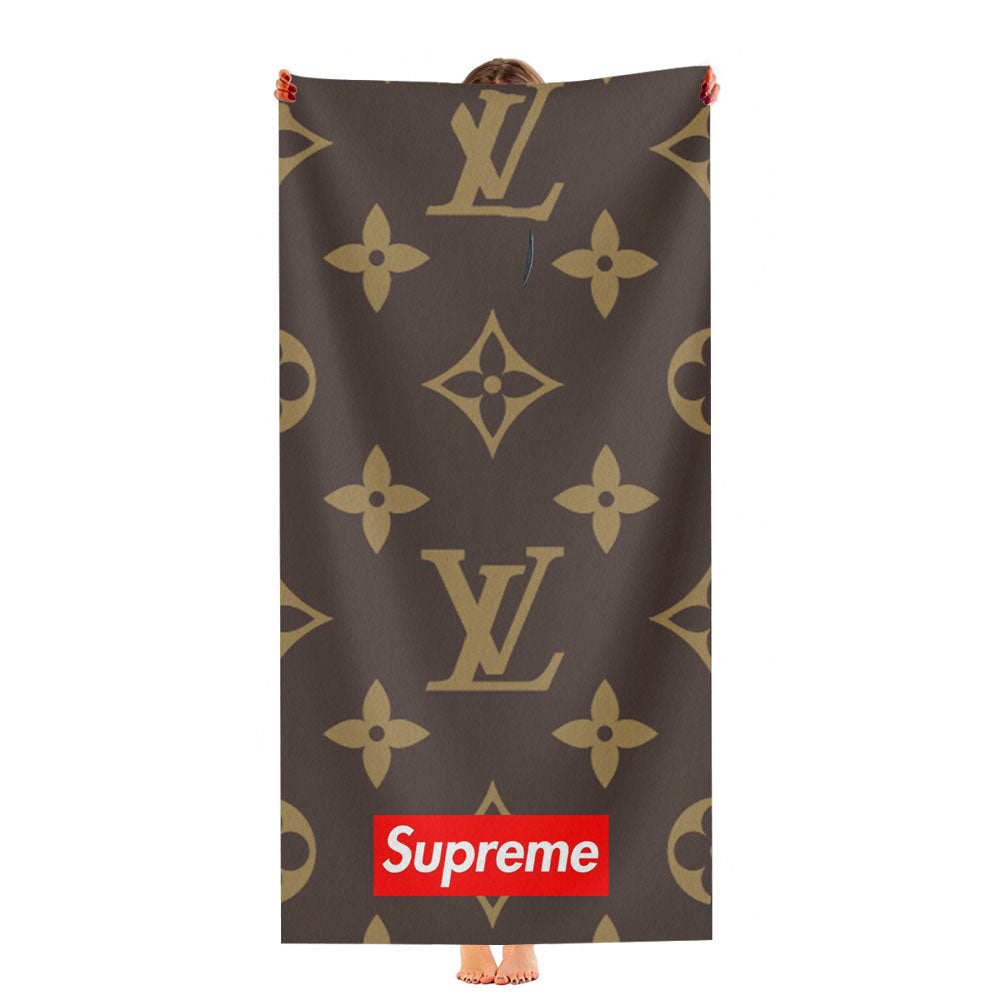 Supreme Louis Vuitton Logo Ultra-Soft Luxury Bathroom Towels