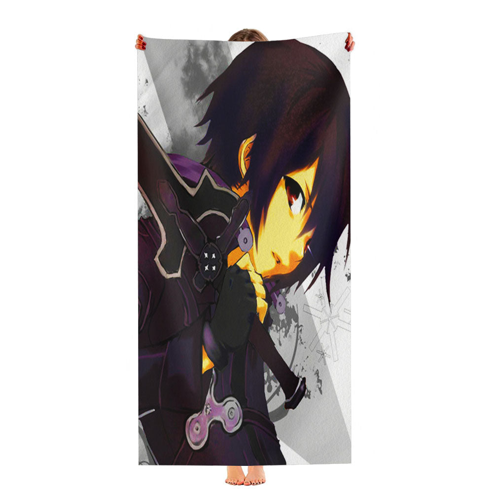 Sword Art Online Kirito Ultra-Soft Luxury Bathroom Towels