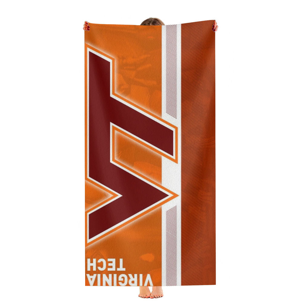 Virginia Tech Black Ultra-Soft Luxury Bathroom Towels
