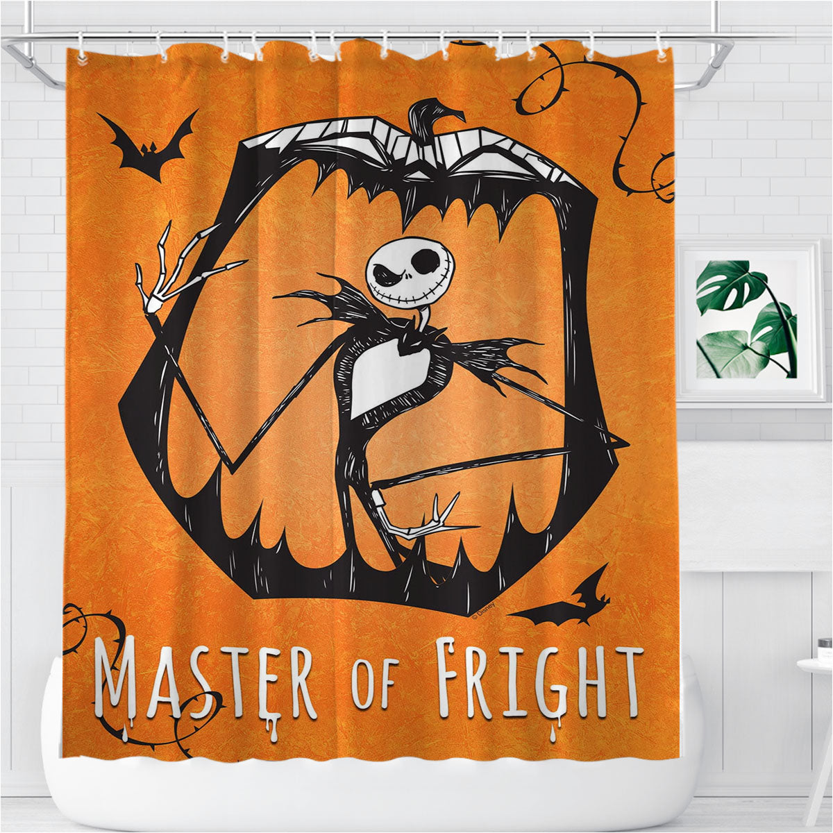 Master Of Fright Bathroom Shower Curtain Fabric Waterproof | 66 X 72 Inch