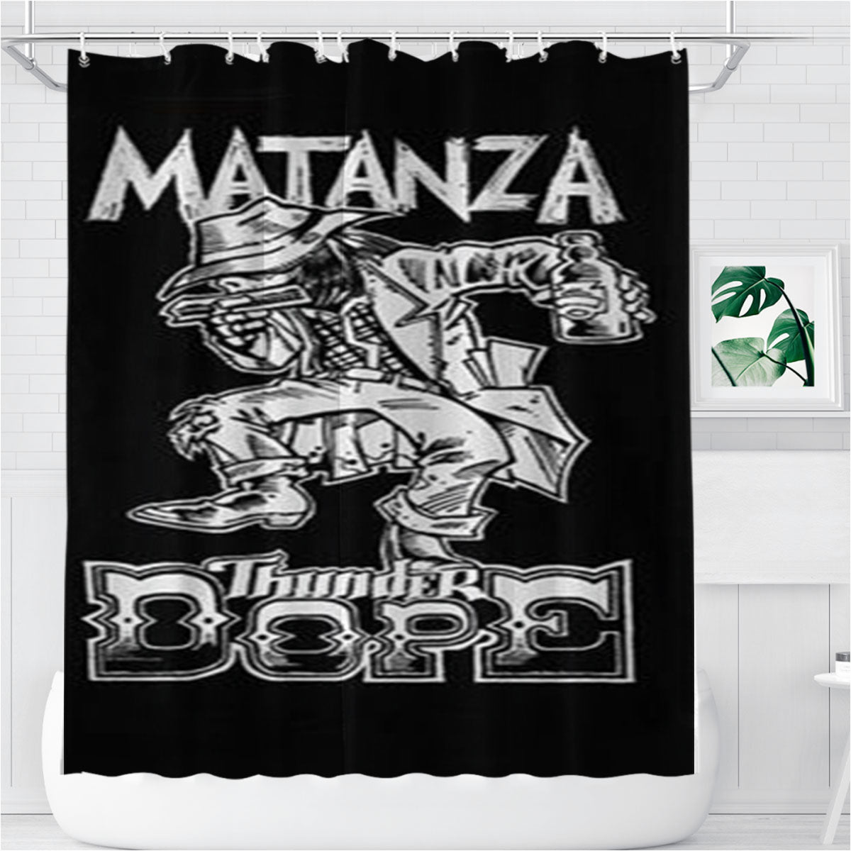 Matanza Bathroom Shower Curtain Fabric Waterproof | 66 X 72 Inch