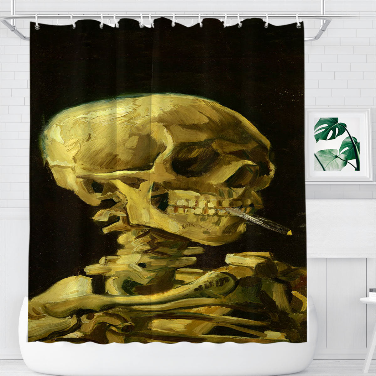 Memento Mori Van Gogh Bathroom Shower Curtain Fabric Waterproof | 66 X 72 Inch