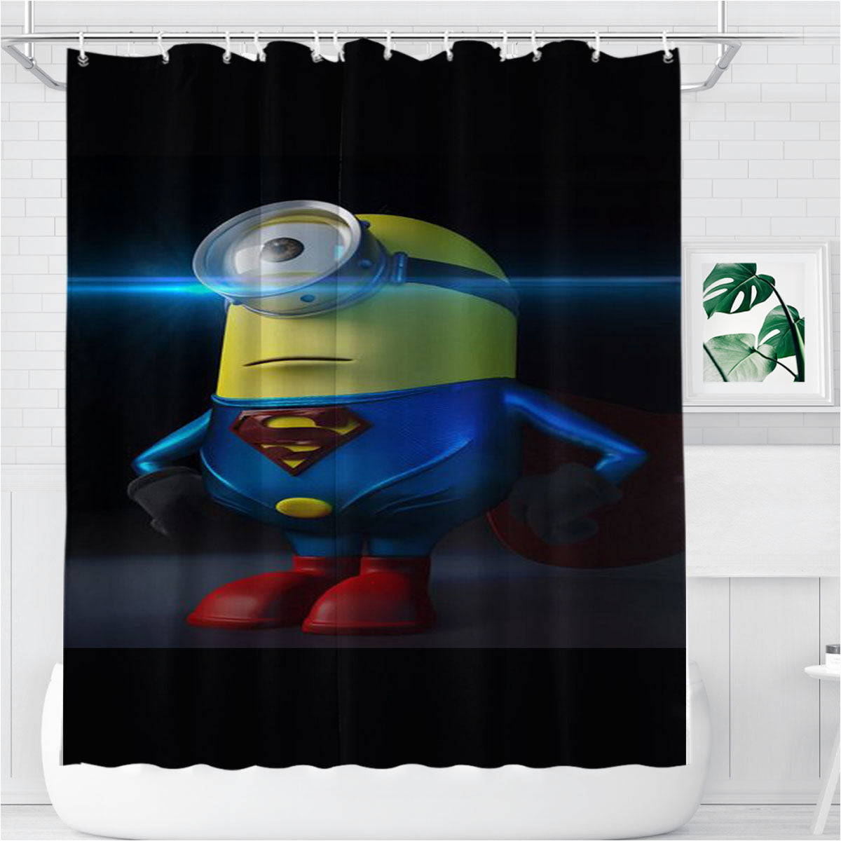 Minion Of Steel Bathroom Shower Curtain Fabric Waterproof | 66 X 72 Inch