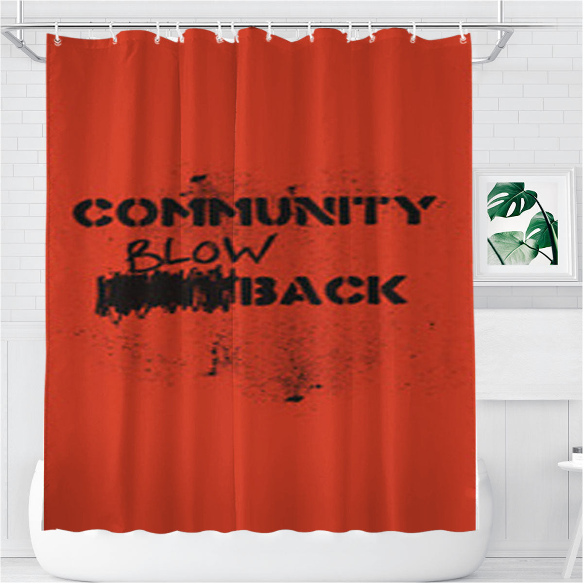 Misfits Community Blowback Bathroom Shower Curtain Fabric Waterproof | 66 X 72 Inch