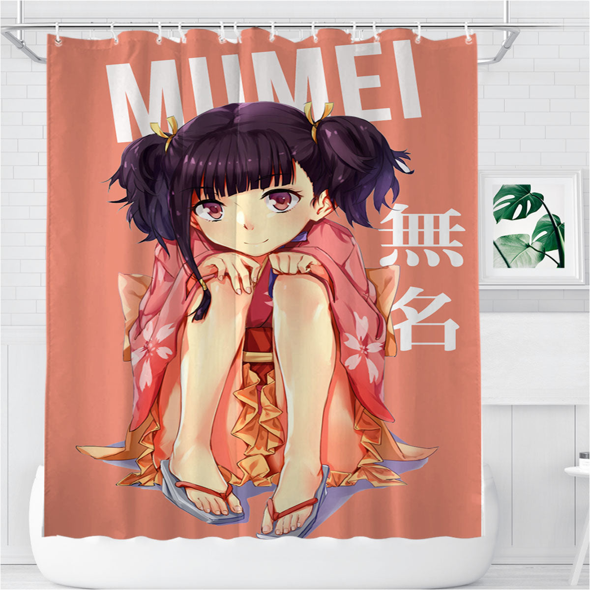 Mumei Koutetsujou No Kabaneri Anime Bathroom Shower Curtain Fabric Waterproof | 66 X 72 Inch