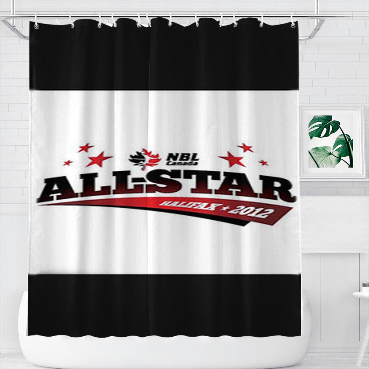 Nbl All Star Halifax 0 Bathroom Shower Curtain Fabric Waterproof | 66 X 72 Inch