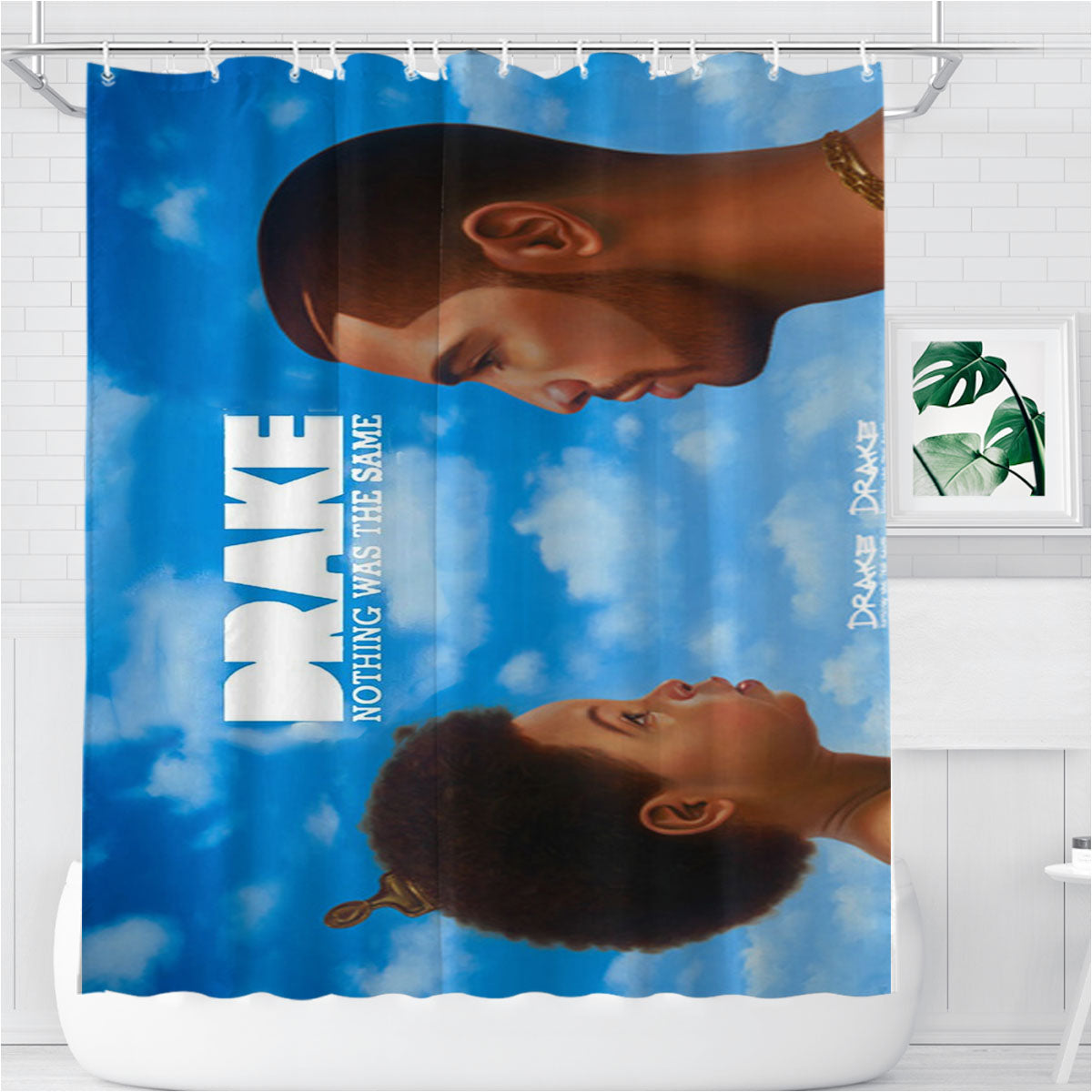 New Drake Nothing Was The Same Bathroom Shower Curtain Fabric Waterproof | 66 X 72 Inch