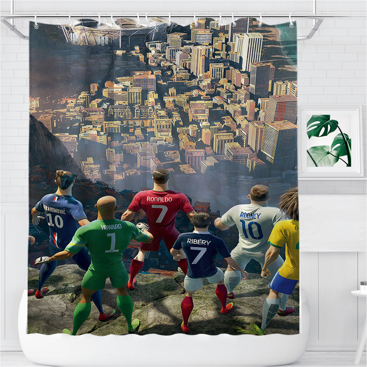 Nike The Last Game Sports Bathroom Shower Curtain Fabric Waterproof | 66 X 72 Inch