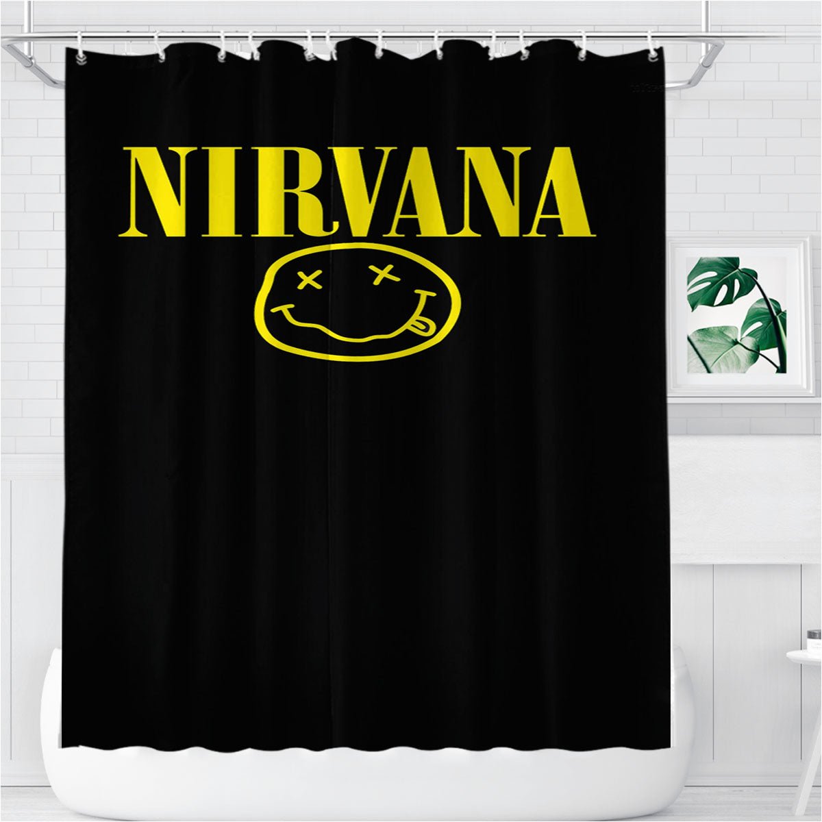 Nirvana Bathroom Shower Curtain Fabric Waterproof | 66 X 72 Inch