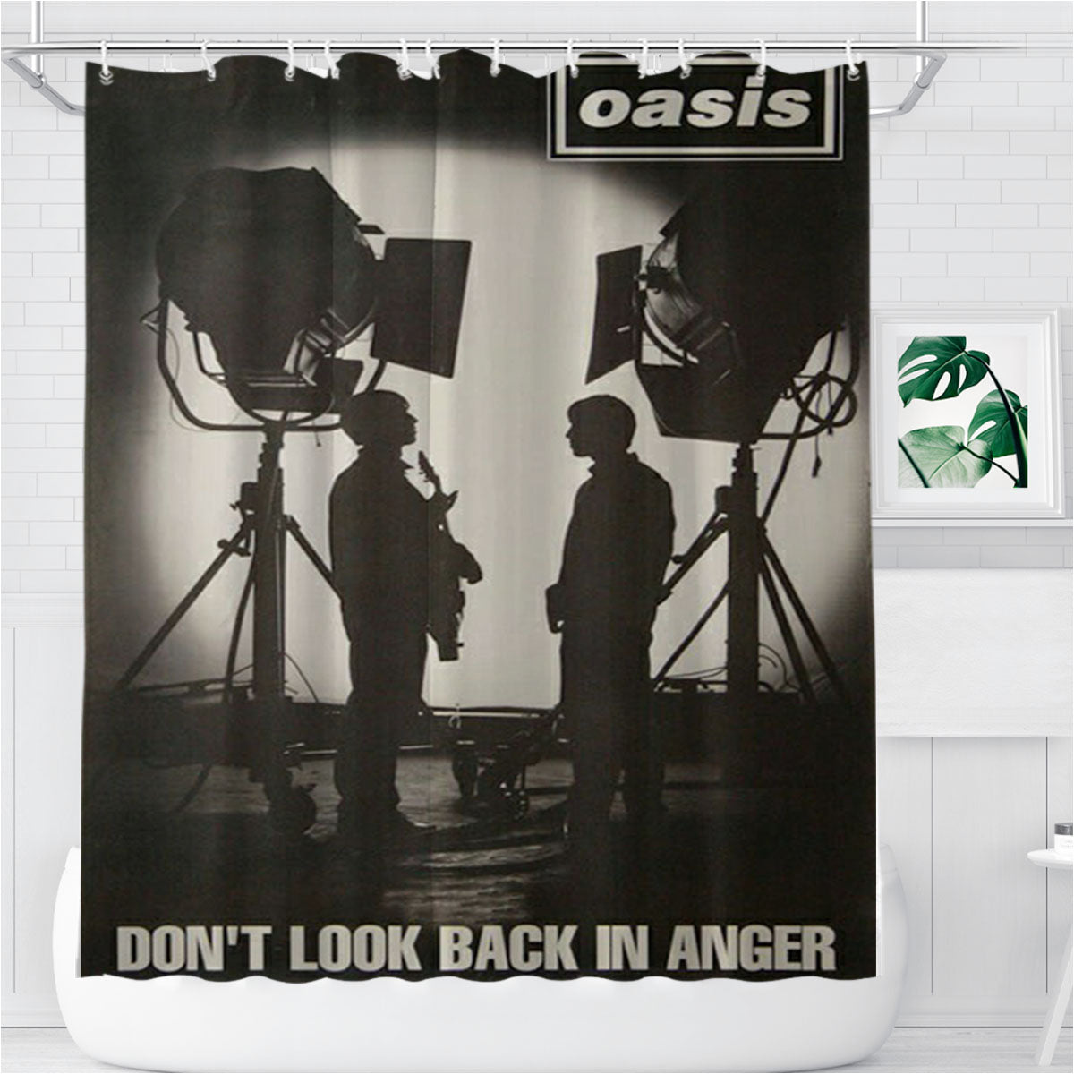 Oasis Sont Look Back In Anger Bathroom Shower Curtain Fabric Waterproof | 66 X 72 Inch