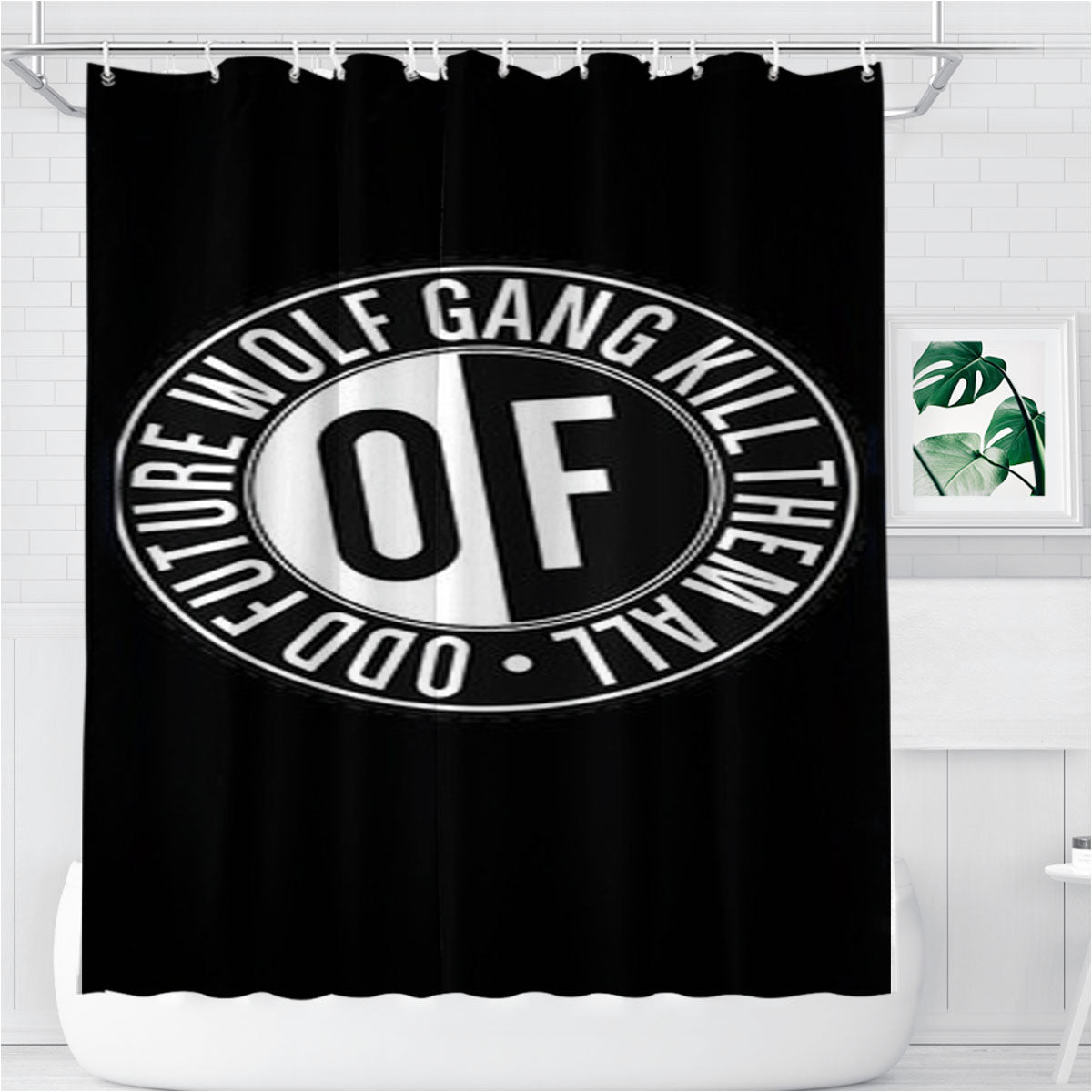 Odd Future Logo Ofwgkta Golf Wang Bathroom Shower Curtain Fabric Waterproof | 66 X 72 Inch