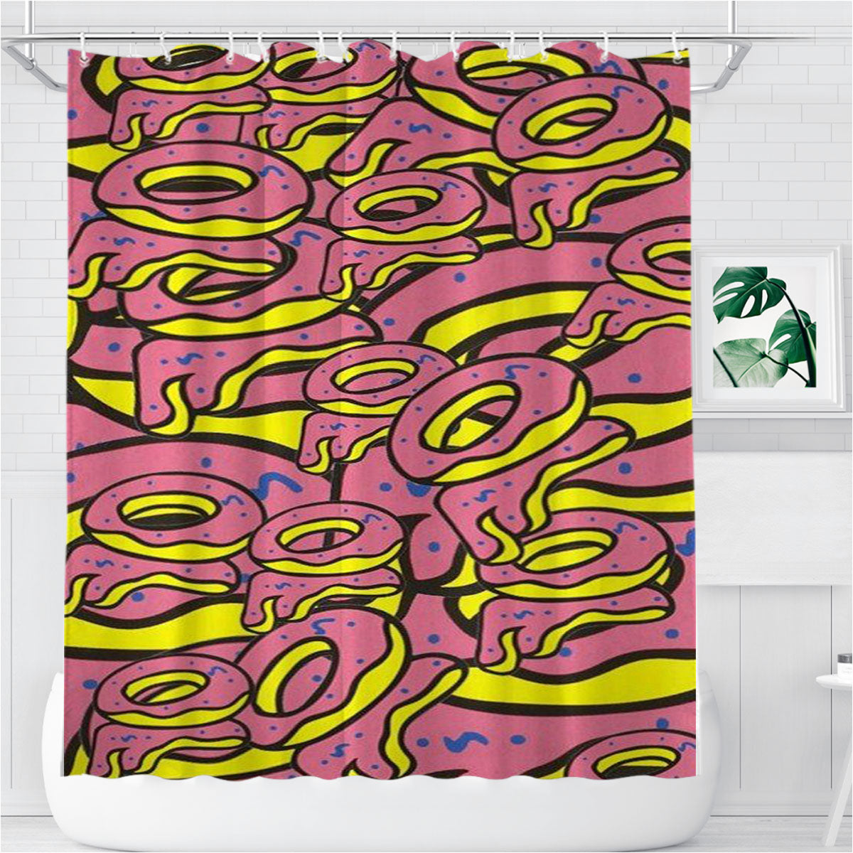 Of Odd Future Donut Bathroom Shower Curtain Fabric Waterproof | 66 X 72 Inch