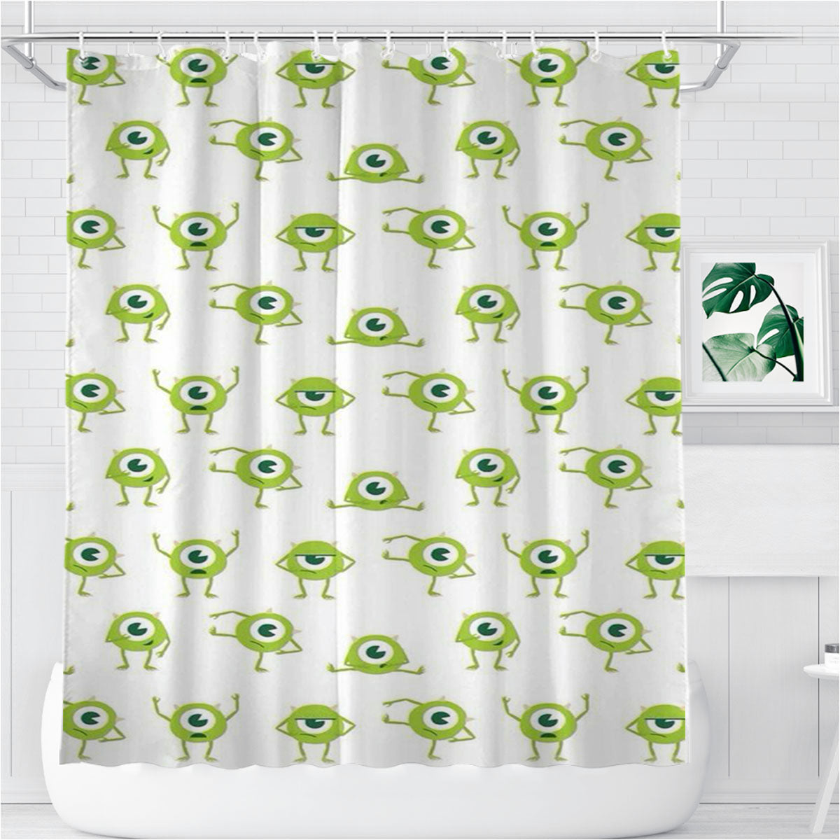 Pattern Monster Inc Bathroom Shower Curtain Fabric Waterproof | 66 X 72 Inch