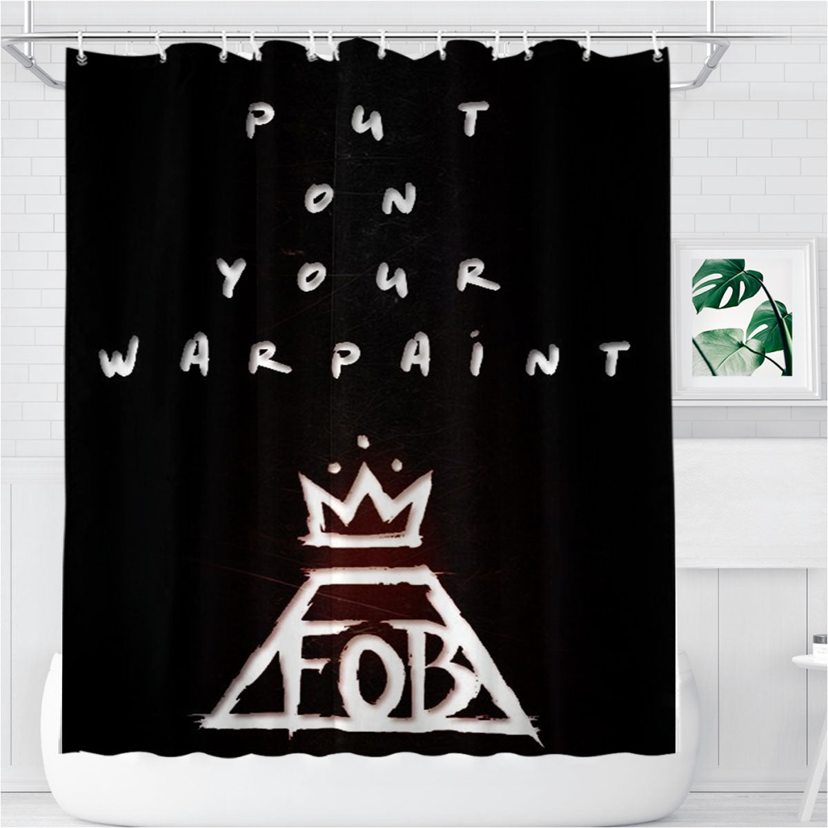 Phoenix Fall Out Boy Bathroom Shower Curtain Fabric Waterproof | 66 X 72 Inch