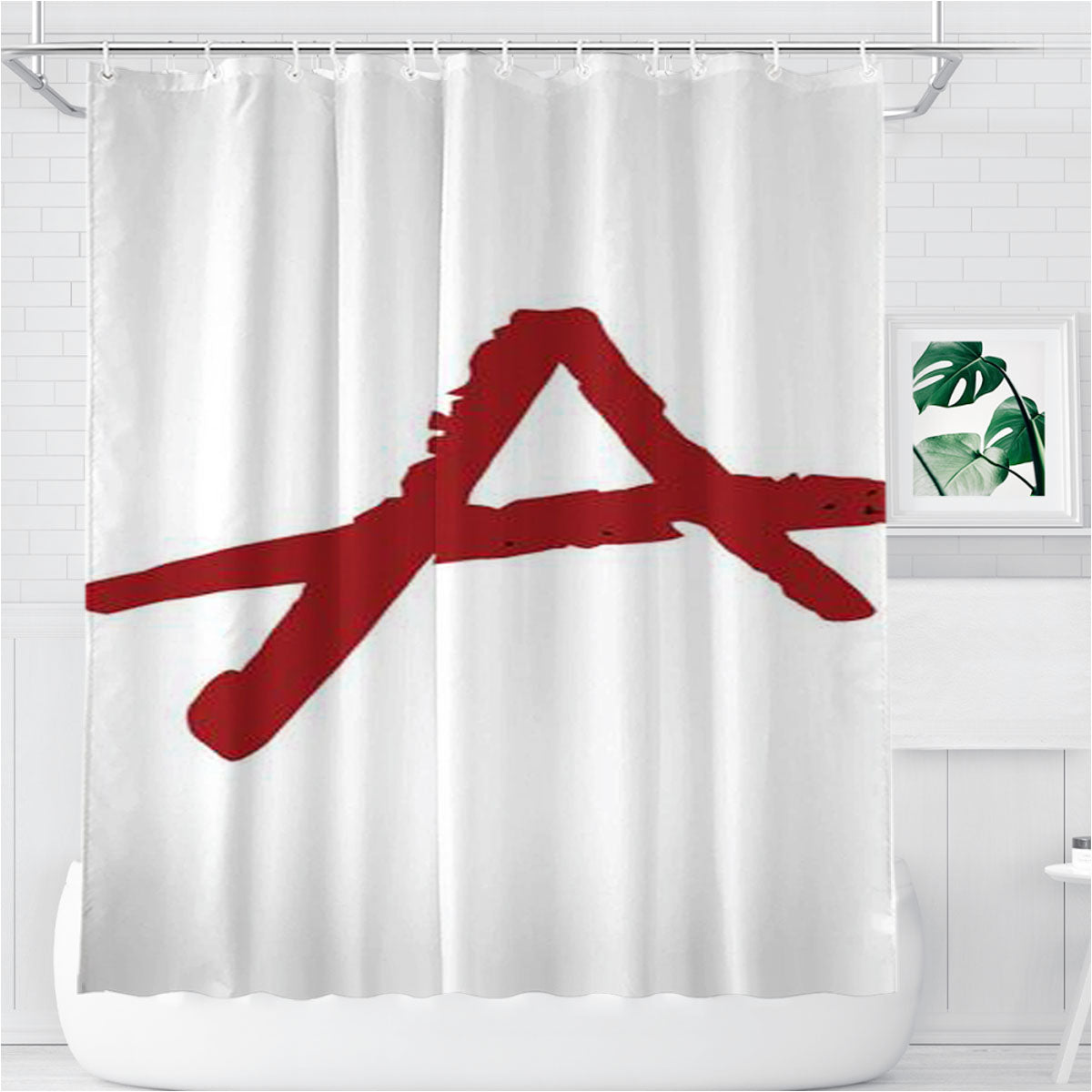 Pretty Little Liars Symbol Bathroom Shower Curtain Fabric Waterproof | 66 X 72 Inch