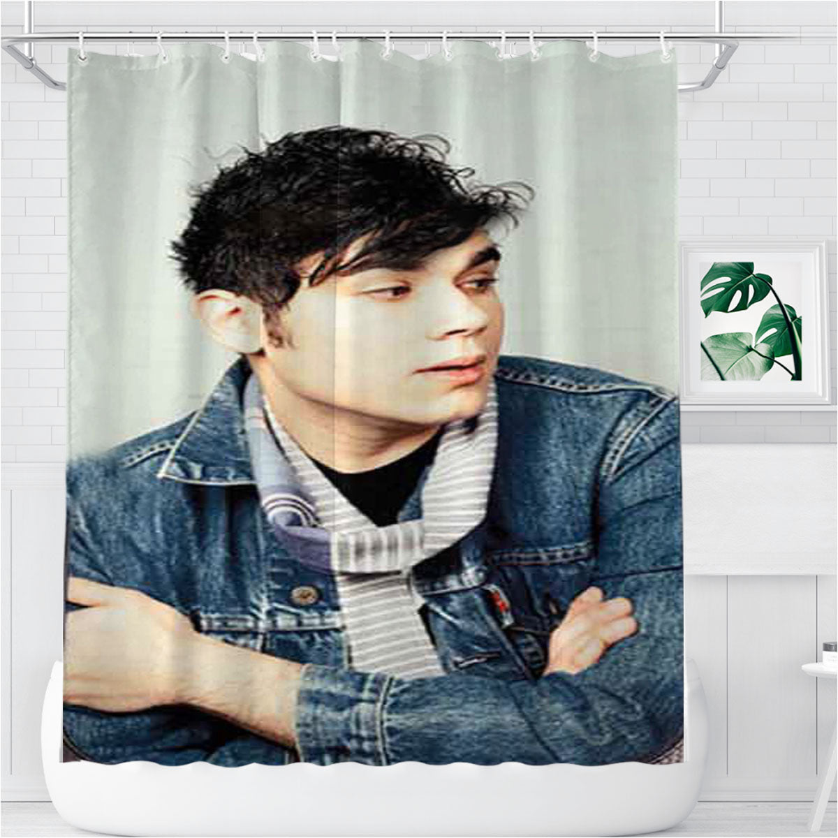 Rostam Batmanglij Bathroom Shower Curtain Fabric Waterproof | 66 X 72 Inch