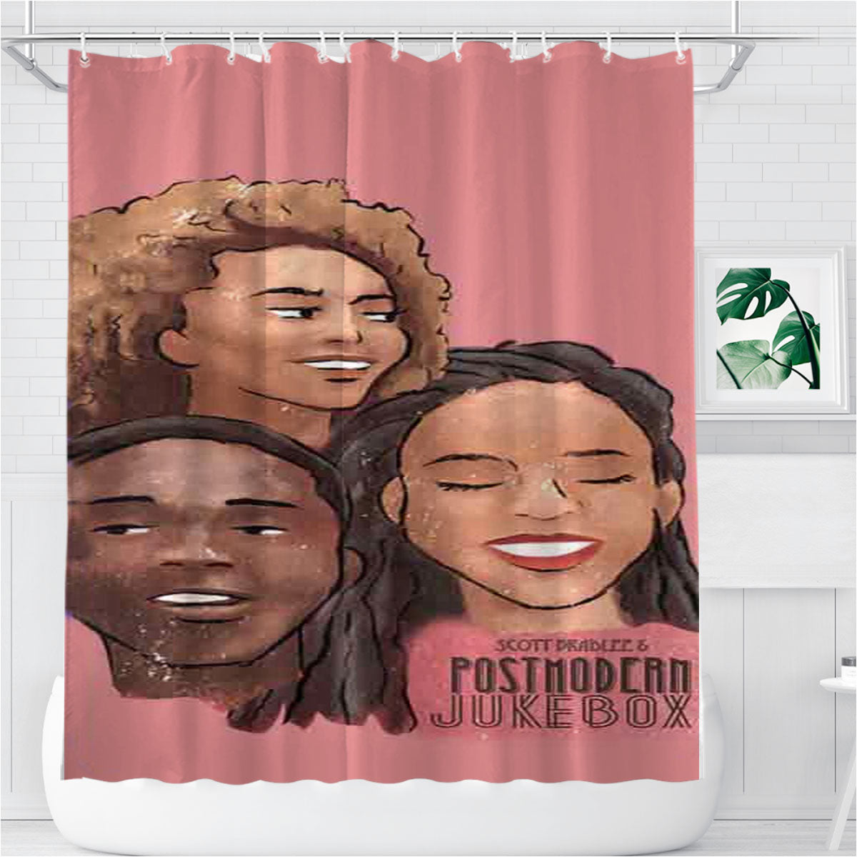 Scott Bradlee Postmodern Jukebox Such Great Heights Bathroom Shower Curtain Fabric Waterproof | 66 X 72 Inch