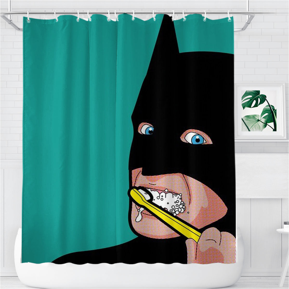 Secret Life Of Batman Bathroom Shower Curtain Fabric Waterproof | 66 X 72 Inch