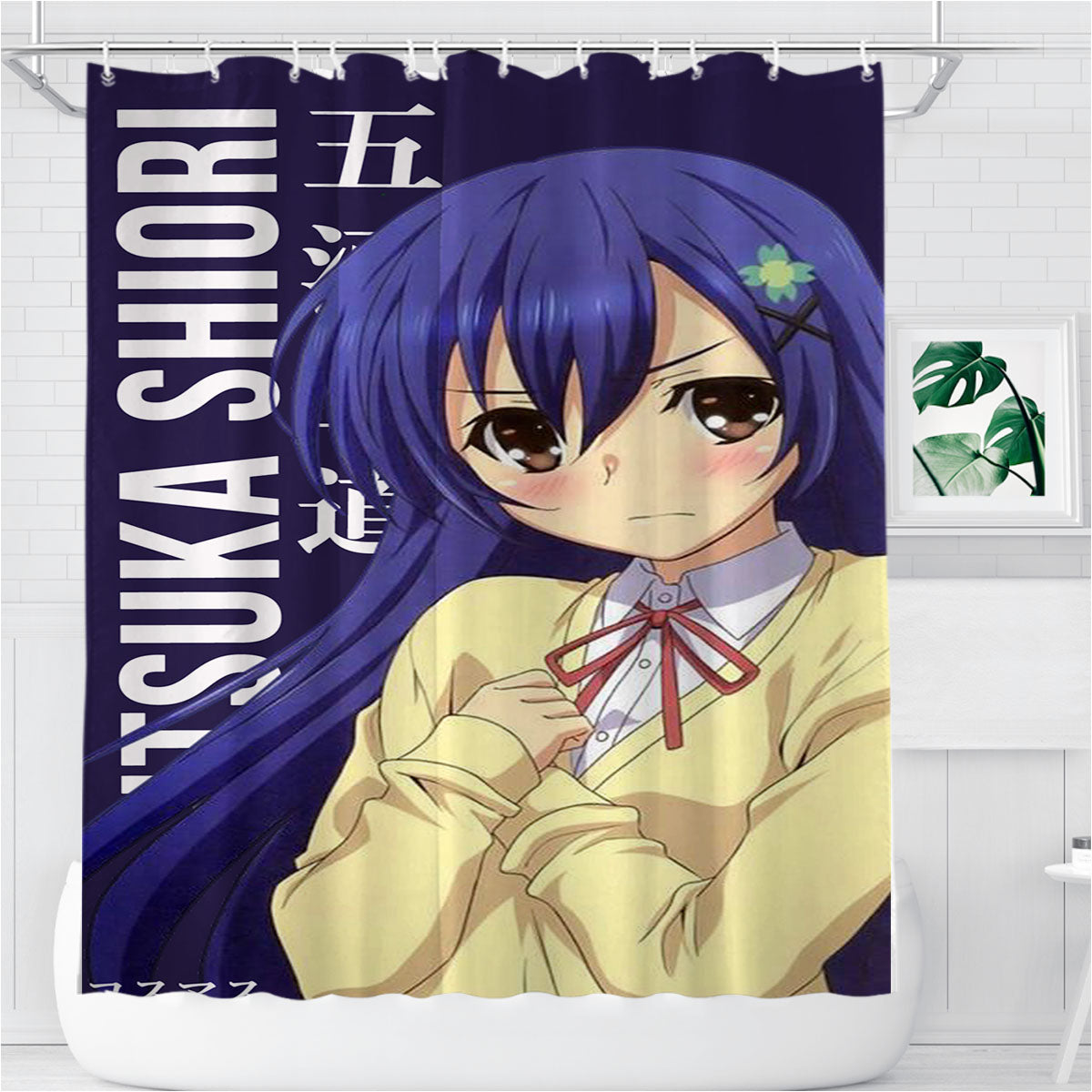 Shiori Itsuka Date A Live Anime Bathroom Shower Curtain Fabric Waterproof | 66 X 72 Inch