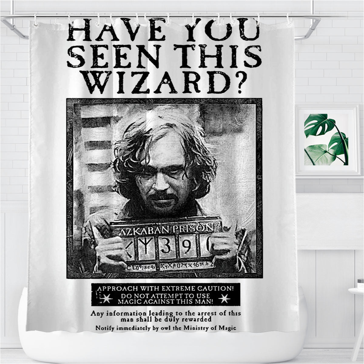 Sirius Black Harry Potter Bathroom Shower Curtain Fabric Waterproof | 66 X 72 Inch
