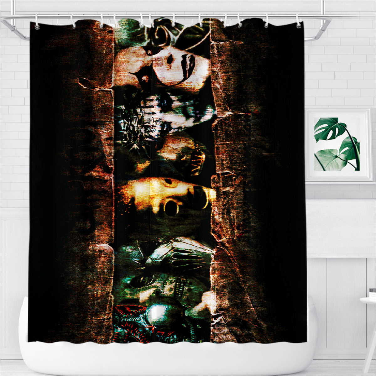 Slipknot 6 Bathroom Shower Curtain Fabric Waterproof | 66 X 72 Inch