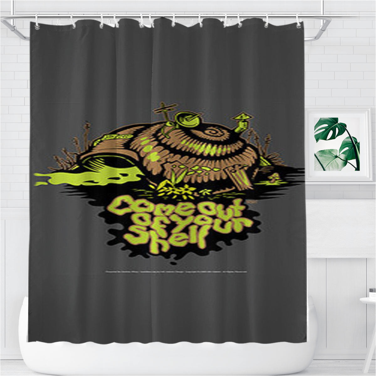 Snailface Bathroom Shower Curtain Fabric Waterproof | 66 X 72 Inch