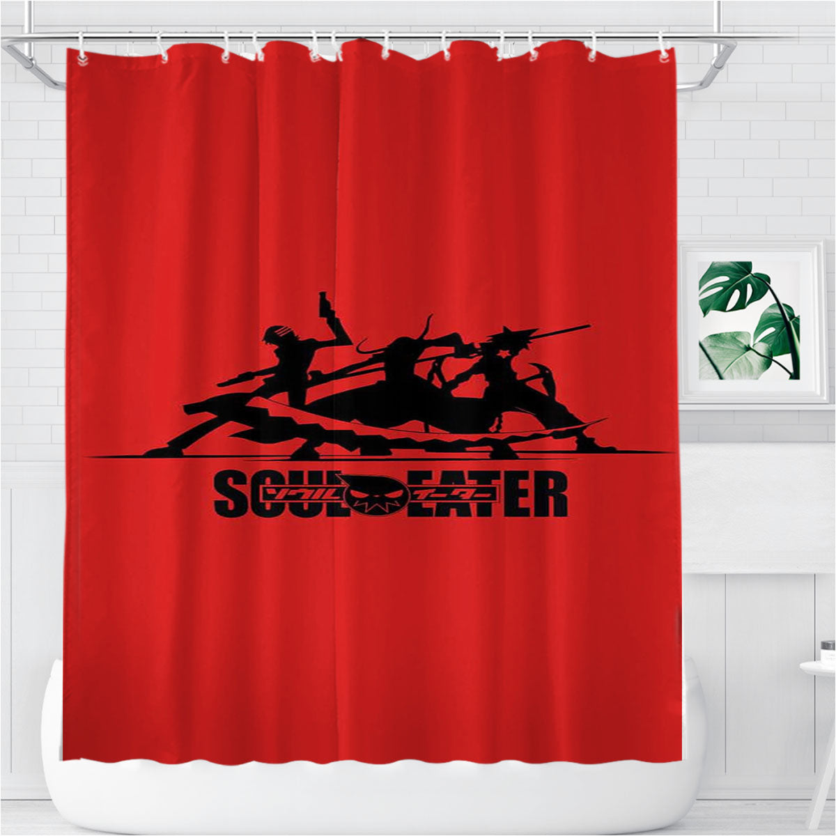 Soul Eater Trio Bathroom Shower Curtain Fabric Waterproof | 66 X 72 Inch